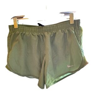 Nike Women's Olive Green Athletic Shorts